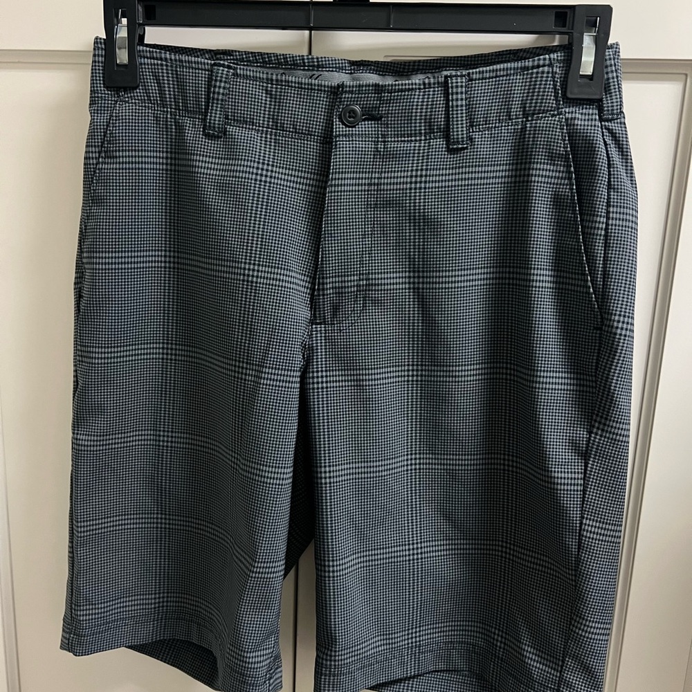 Hogan Gray Flat Front Performance Shorts